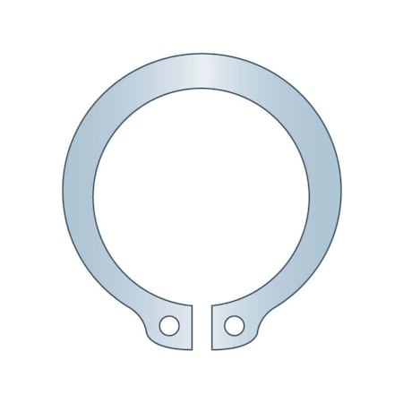 External Retaining Ring, Steel Zinc Plated Finish, 1.375 In Shaft Dia